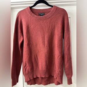 Cynthia Rowley red crew neck sweater size S